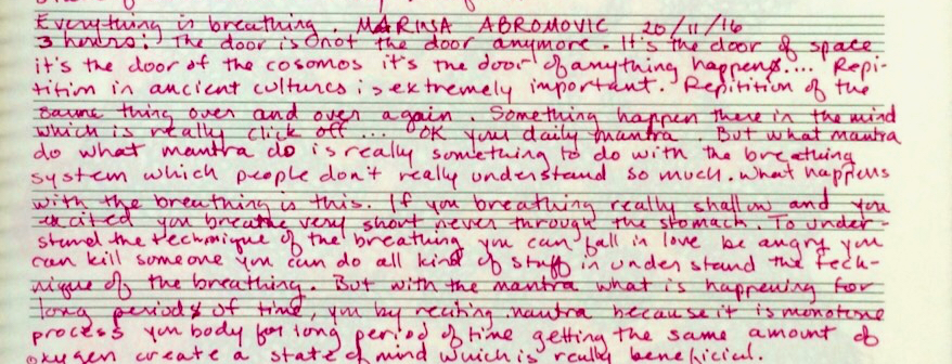 Mantra Series: 3 Hours, the door is not the door anymore